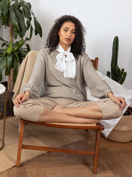 Seidenschal - perle-Seidentücher-Solunière | ethical silk