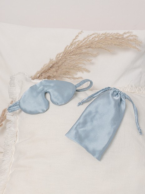 Sleep mask - summer sky-For your eyes-Solunière | ethical silk
